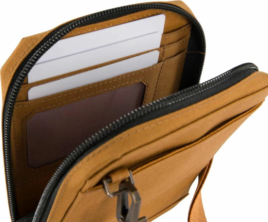 Carhartt Women's Nylon Duck Crossbody Wallet - Black, One Size Fits All, Durable & Stylish