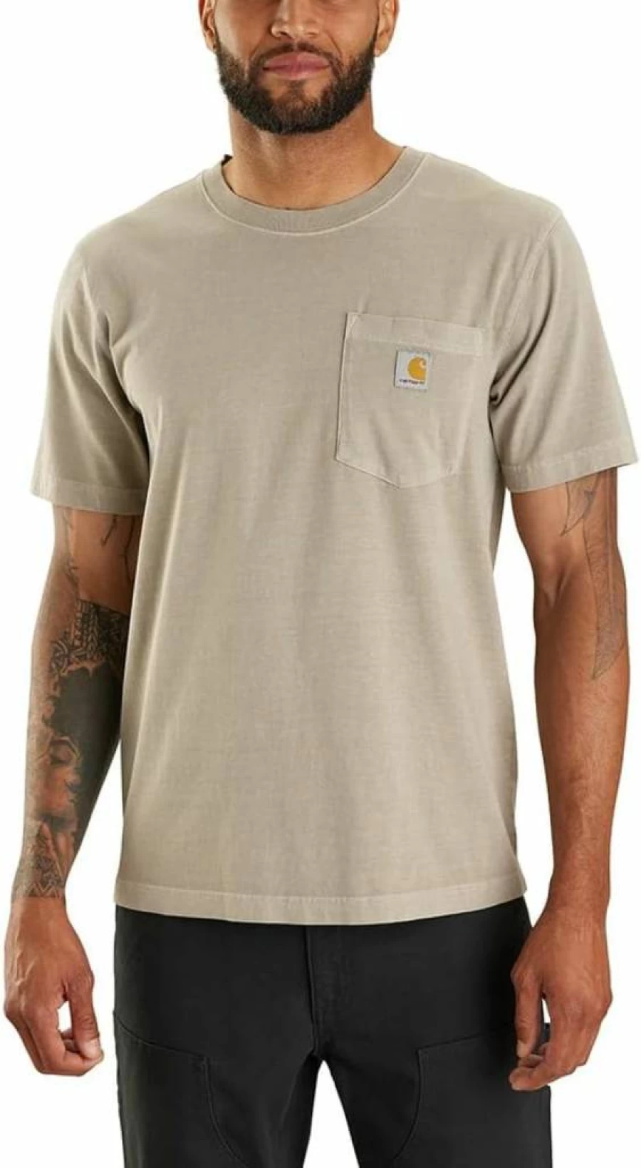Carhartt Men's Relaxed Fit Lightweight Short-Sleeve Pocket T-Shirt - Vintage Washed Casual Tee