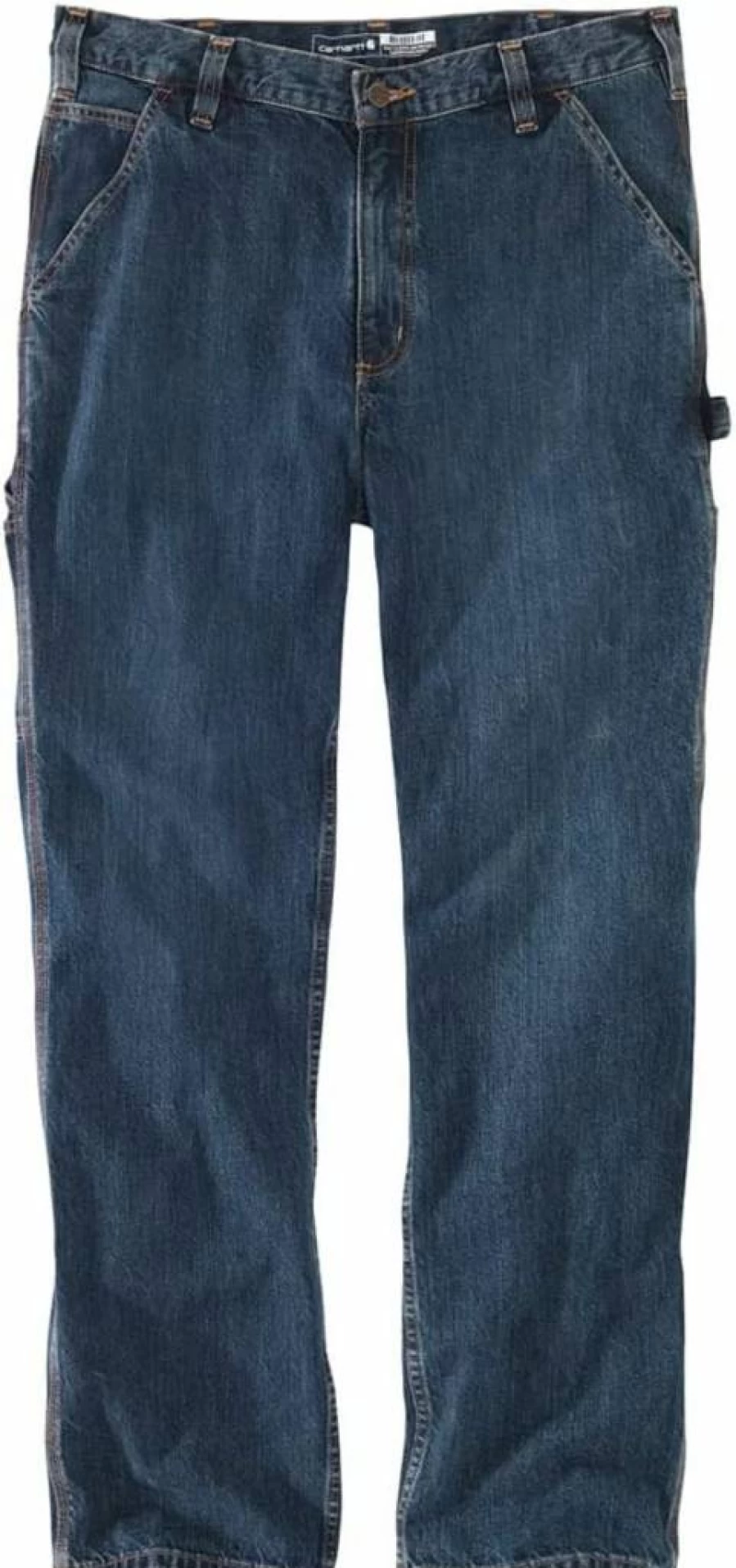Carhartt Men's Loose Fit Straight Leg Denim Overalls Dungaree Workwear