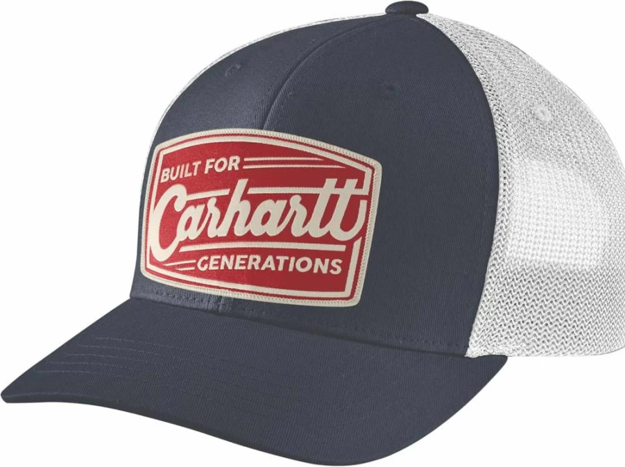 Carhartt Men's Canvas Mesh-Back Adjustable Baseball Cap with Built Patch - 106928
