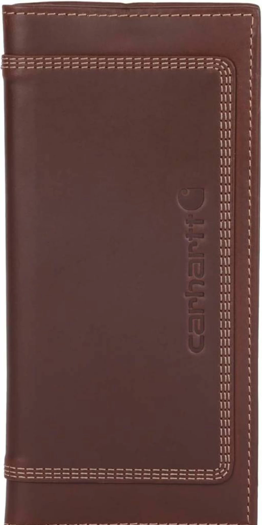 Carhartt Men's Rodeo Genuine Leather Bifold Wallet for Durability & Style