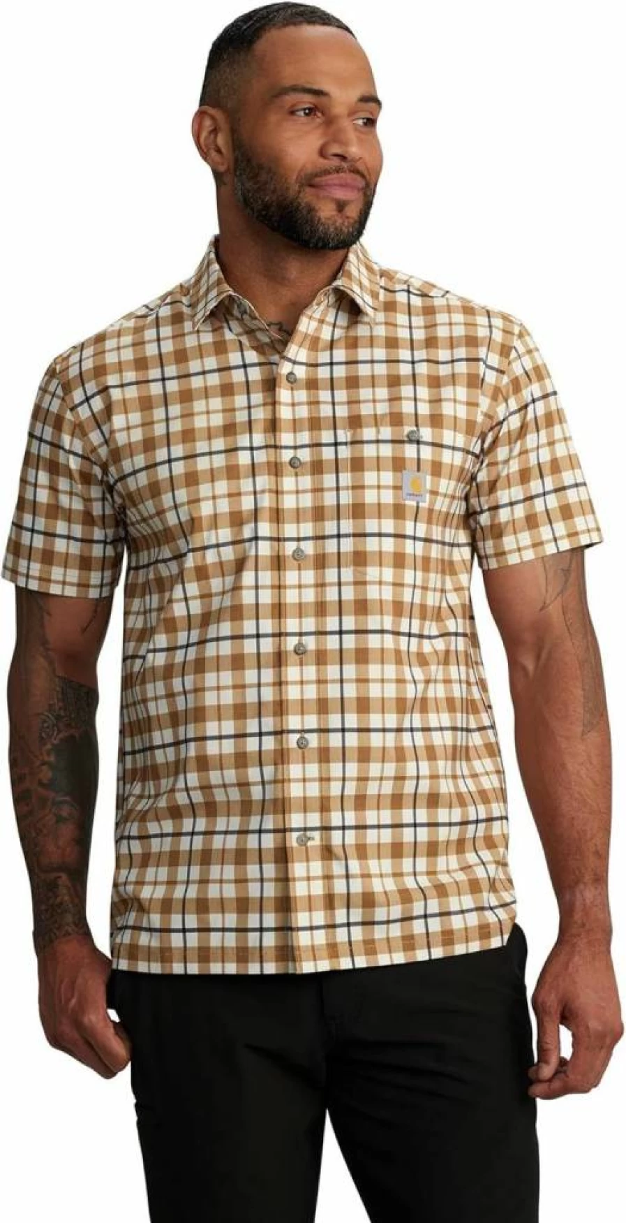 Carhartt Men's Force Sun Defender Relaxed Fit Lightweight Short Sleeve Shirt 106747