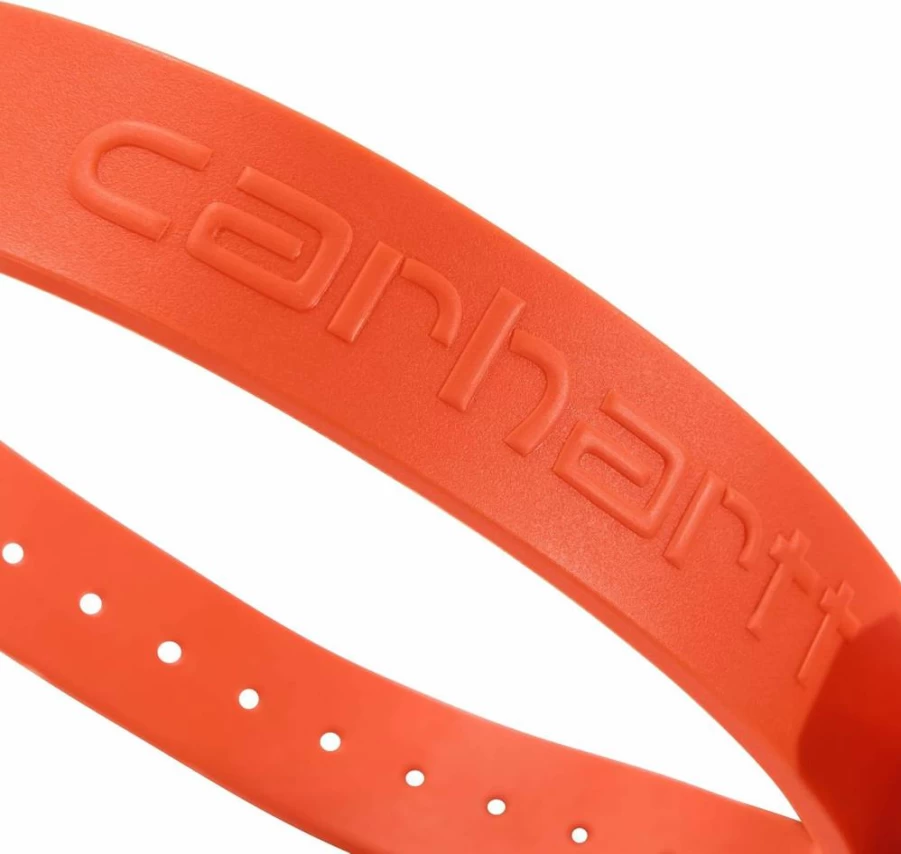 Carhartt Hunter Orange Waterproof Dog Collar - Durable Adjustable Pet Collar for All Sizes